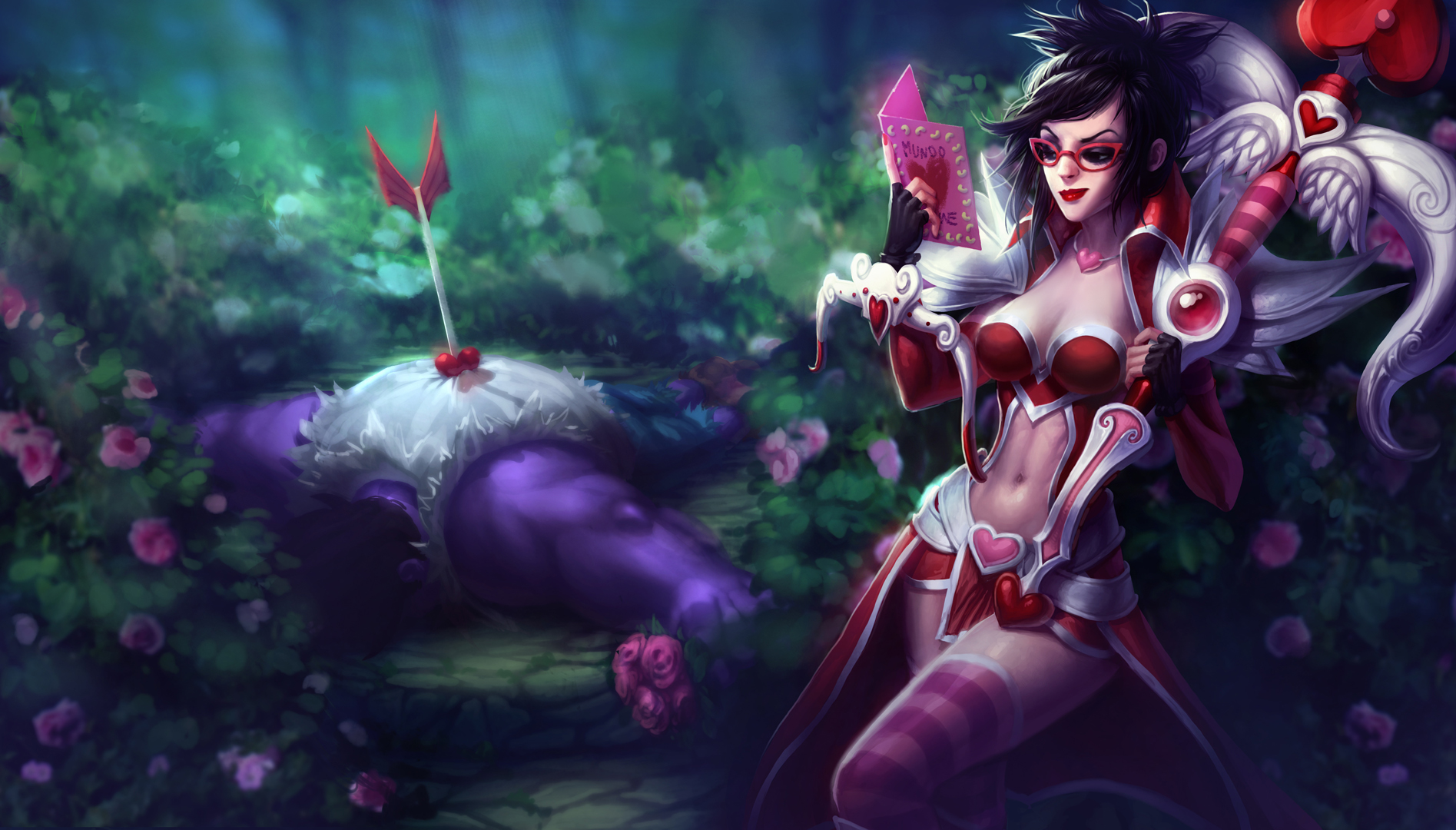 英雄联盟lol 情人节皮肤 高清原画插画图