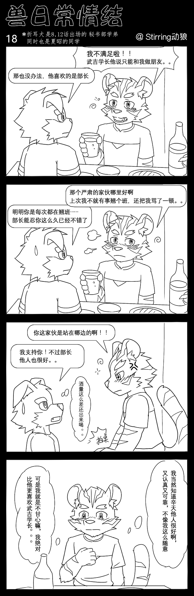 动画 动漫杂谈 p站微博兽人漫画转载2 作者stirringdon stirringdon