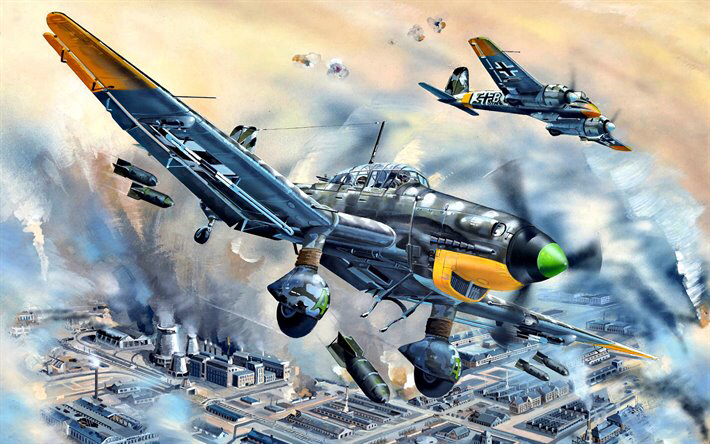 尖啸死神:ju-87"斯图卡"俯冲轰炸机(彩绘)