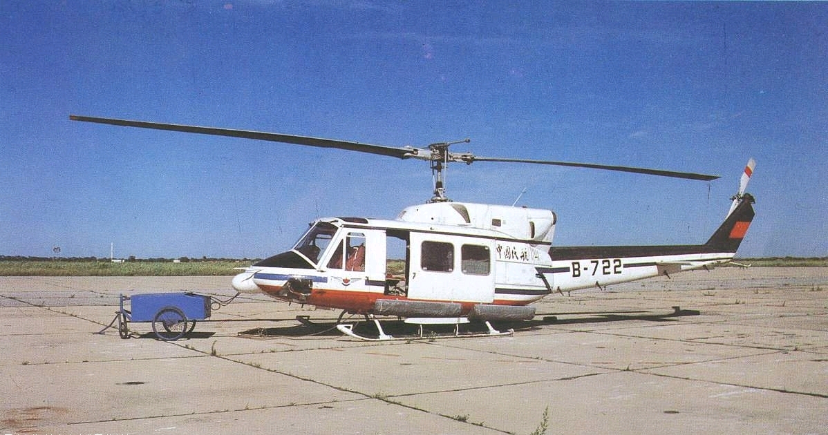 中国民航从美国引进的贝尔-212直升机