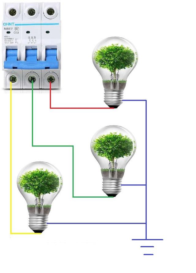只有3条火线怎么点亮220伏的灯泡有3种方法可供参考