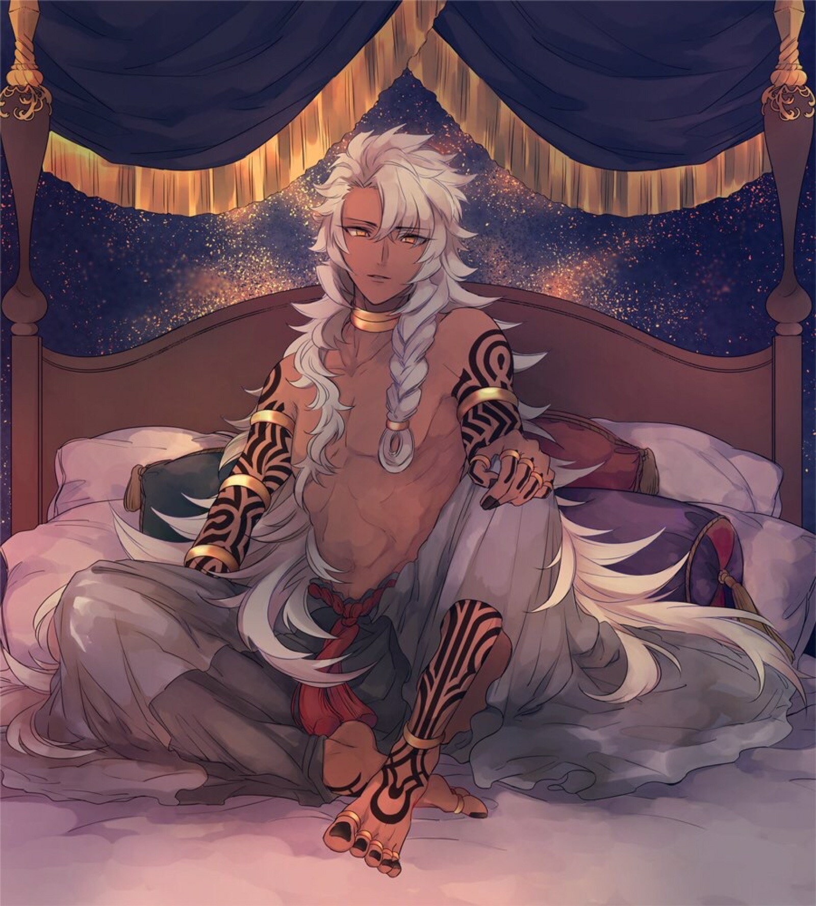 所罗门(ソロモン,solomon,声:杉田智和) 第一宝具为"诀别的时刻已至