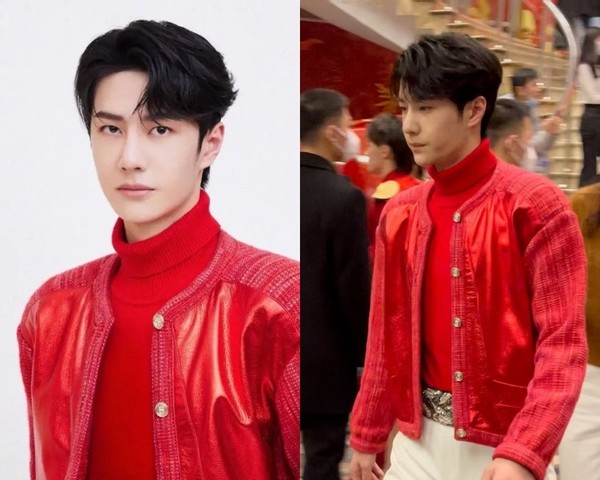 2021春晚明星精修vs未修生图4:王一博