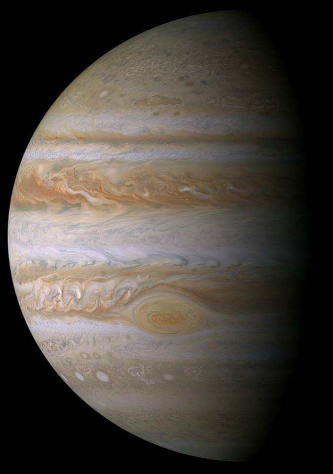 (卡西尼号拍摄的木星.来源:nasa/jpl/space science institute)