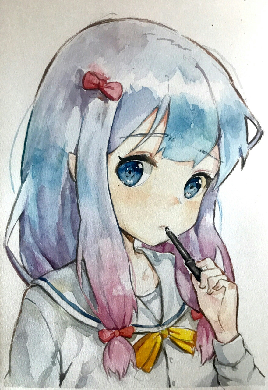 来些小伙伴们指出我的动漫水彩画面问题