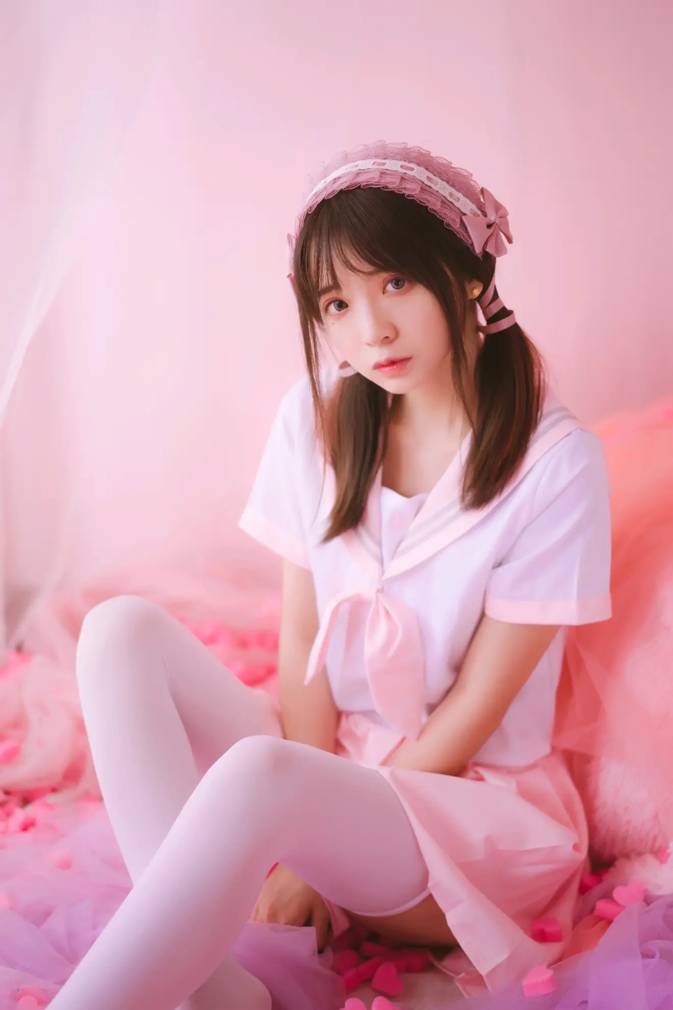 美女秀 | 超可爱-漂亮学姐の粉色水手服~疯猫ss