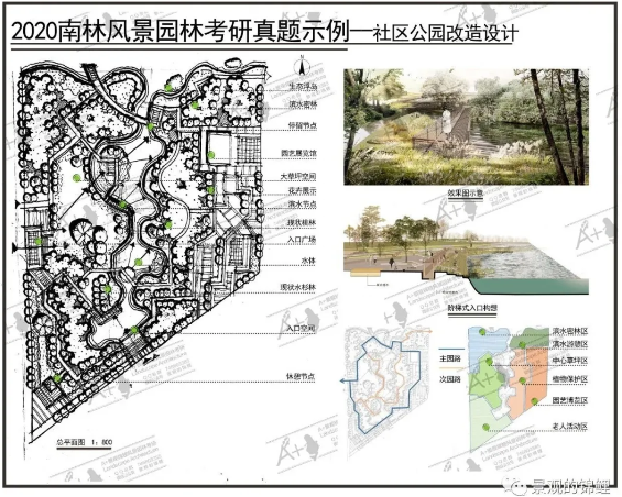 东边更强南林快题范图! | 南京林业大学2020考研真题范例