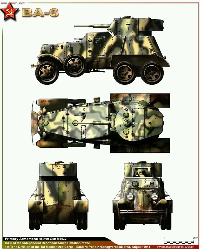 分享一些装甲车三视图(二战篇)