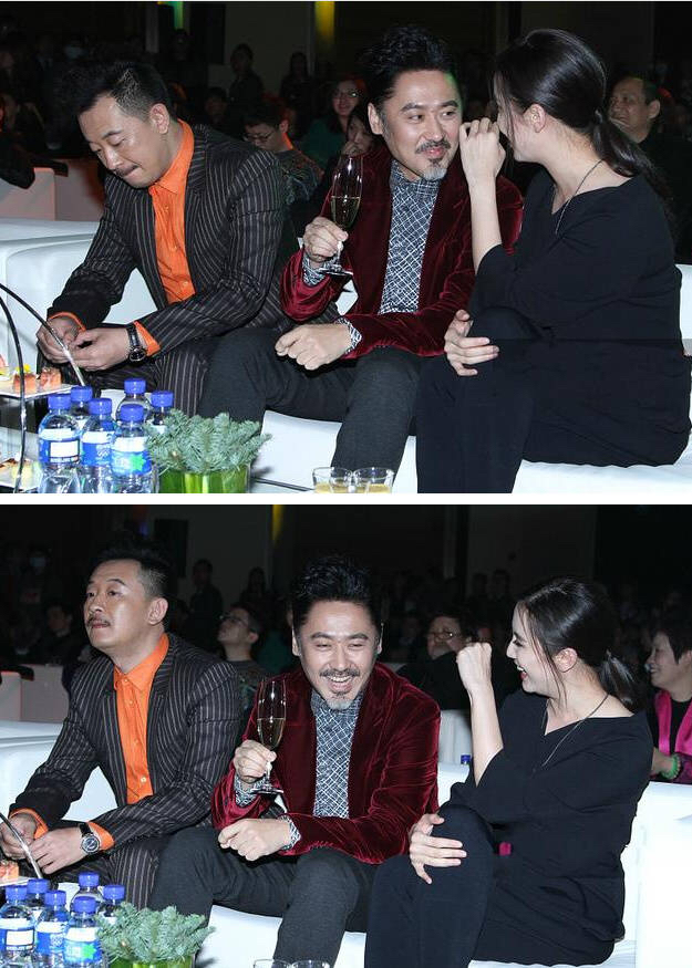 吴秀波曾在活动上和邻座女演员热聊,一旁黄海波无人搭理备受冷落