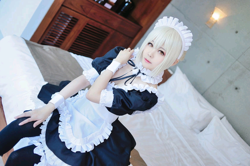 【cosplay】泳装and女仆saber