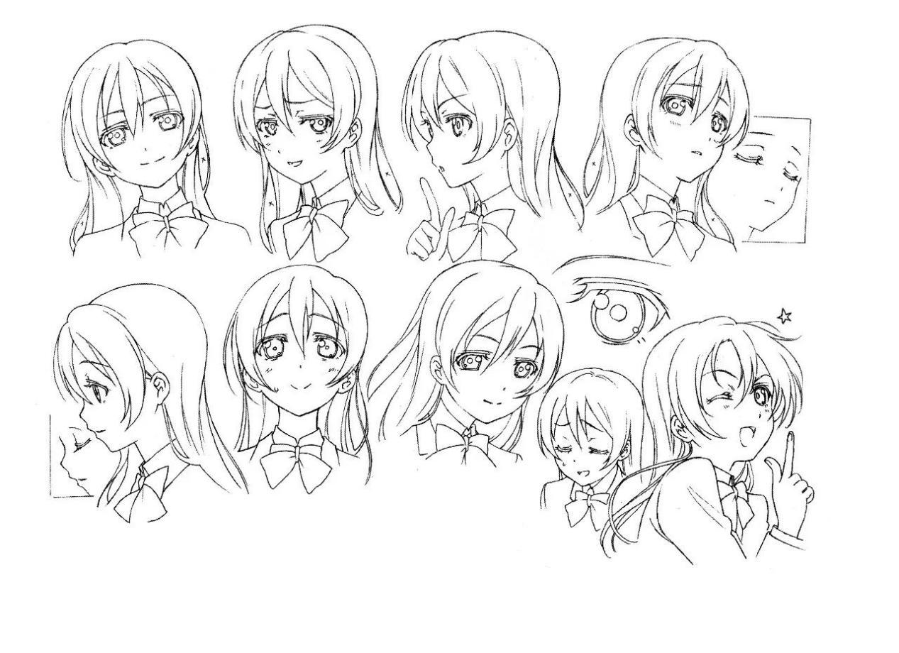 μ"sic forever. 来自lovelive的角色设定手稿