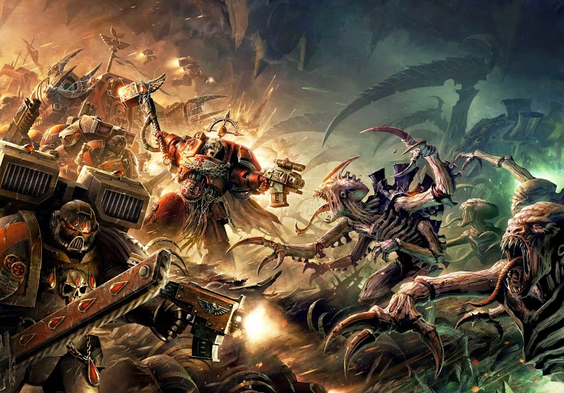 桌游棋牌 【战锤40k】说书:死亡风暴(deathstorm)(上篇) 圣血天使战团