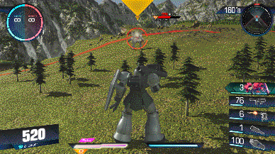 执三斧之牙,行致胜之略 gundam versus 扎古i(古拉特修麦瑟专用机)