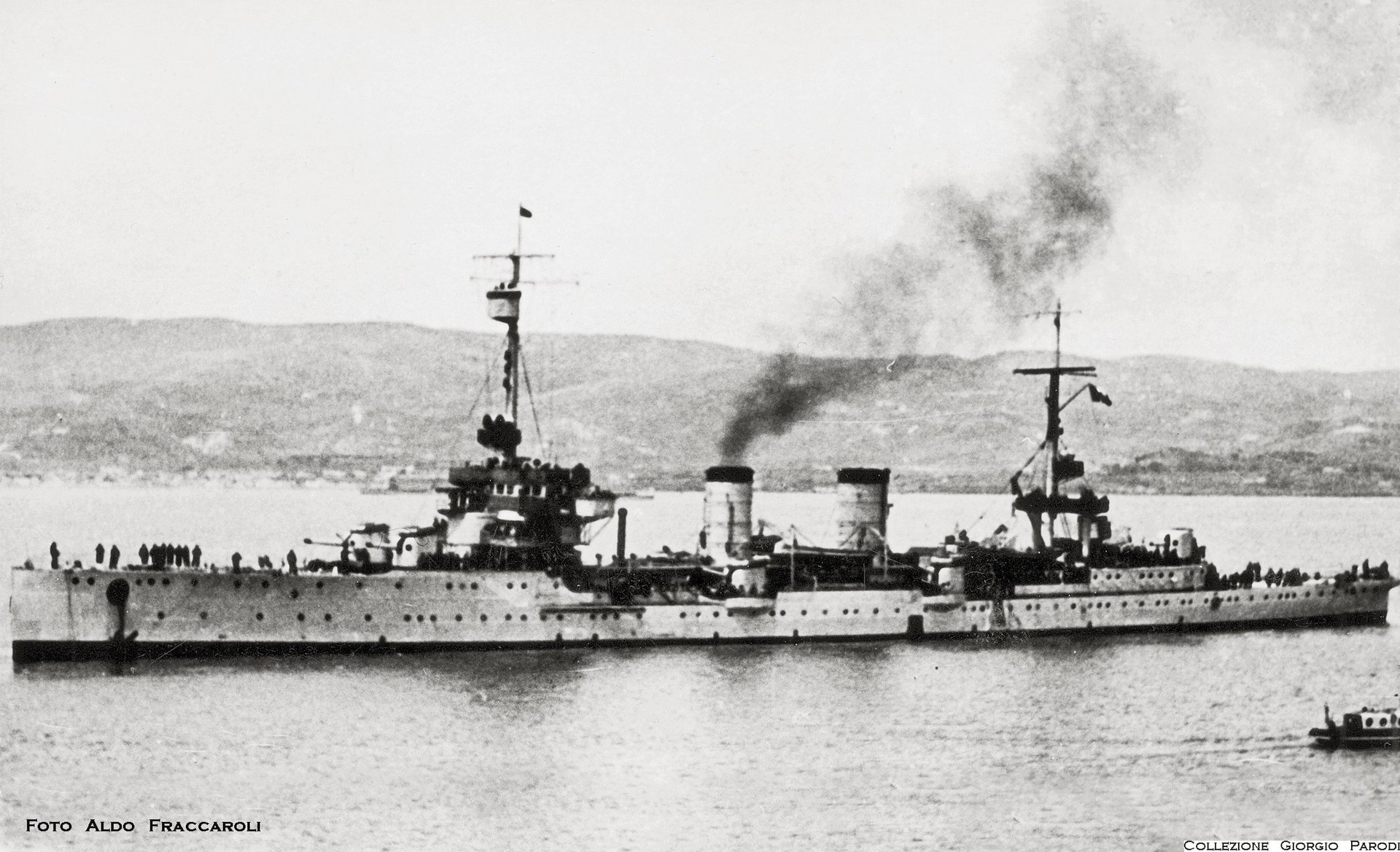 二战中的巴里号轻巡洋舰,原德国海军皮劳号(sms pillau ),此时已经
