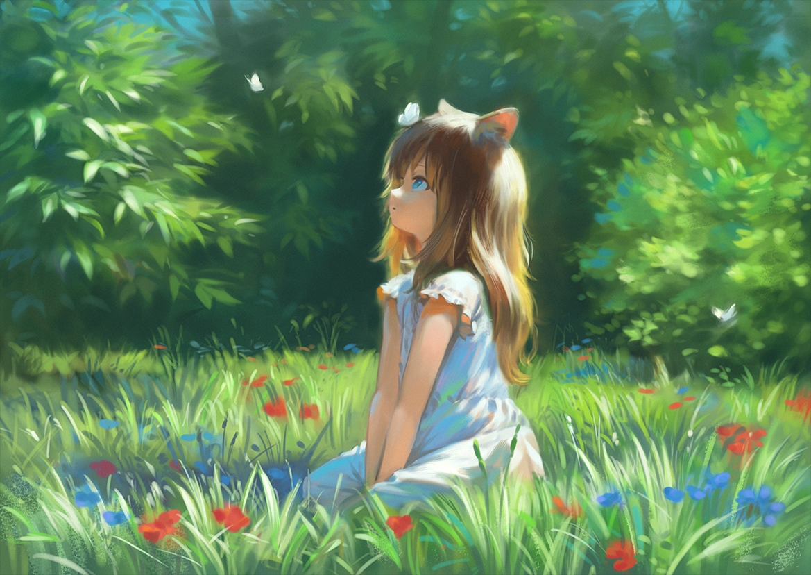 可爱的二次元动漫少女兽耳高清壁纸第205期
