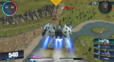 星屑之海的飞蝗 gundam versus 高达试作一号机全方位