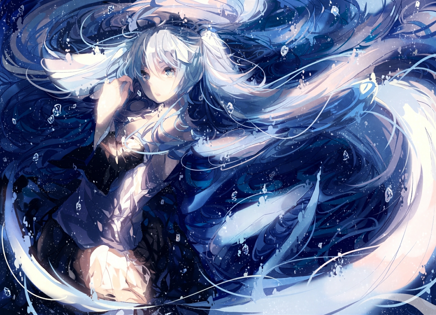 kyod @泣きたい p站_id=57745014 初音未来 画师:rella 本作品pixiv