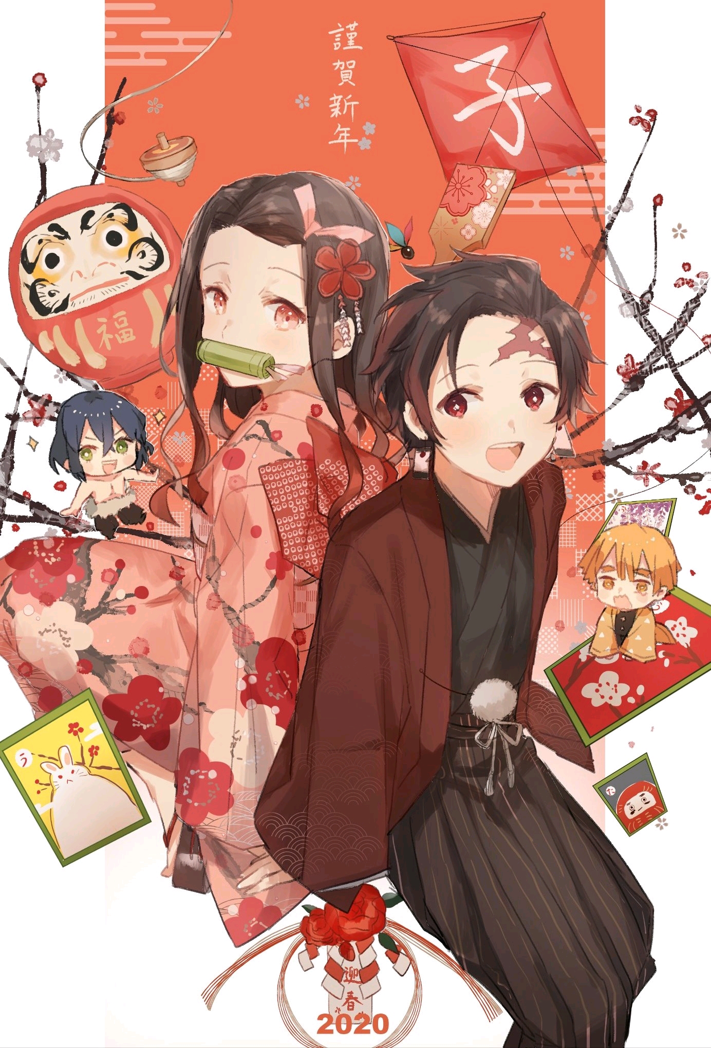 新年おめでとうhappynewyear日本各画师为其献上新年贺图