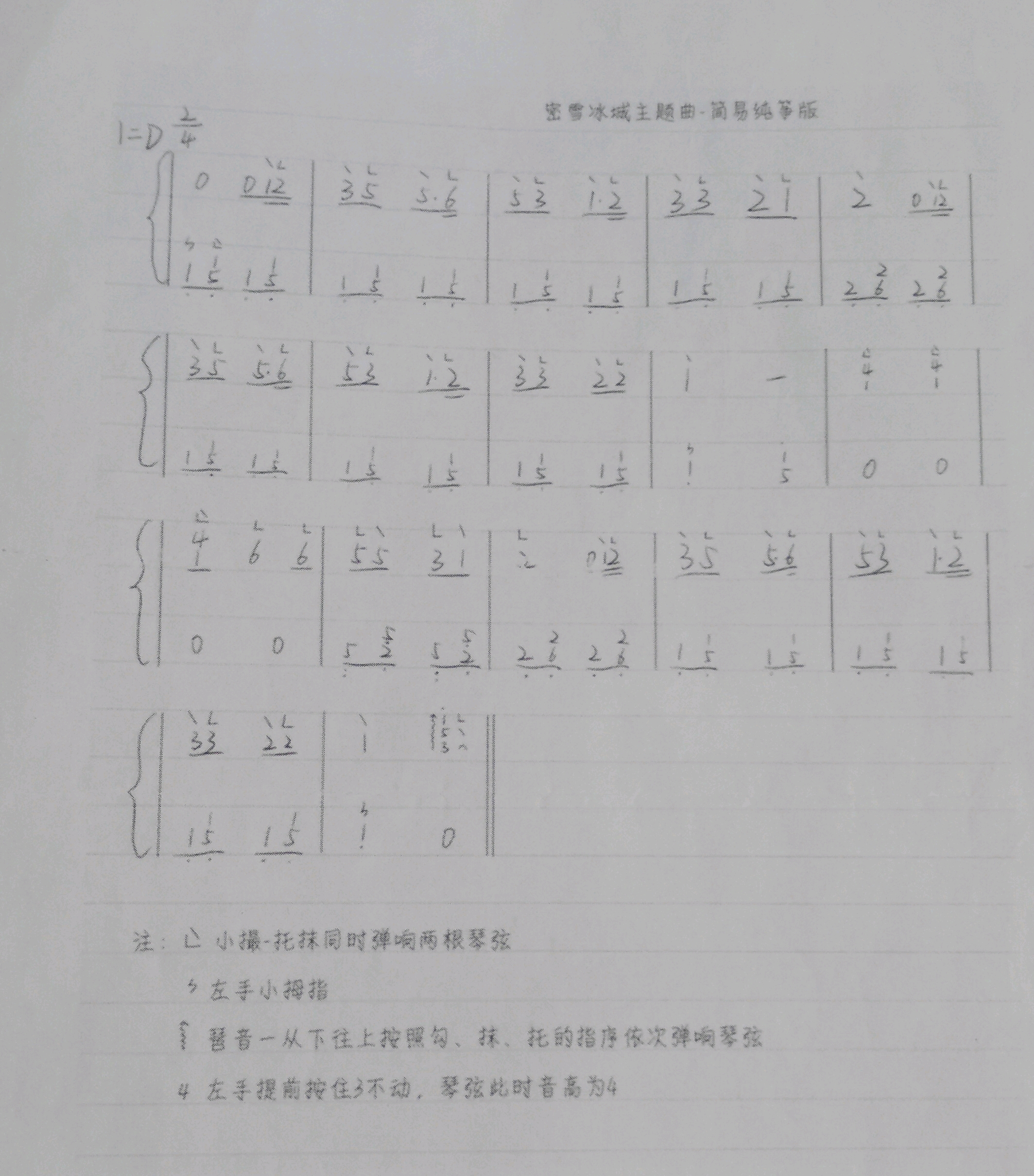 古筝曲谱简单_倩女幽魂古筝曲谱简单(5)