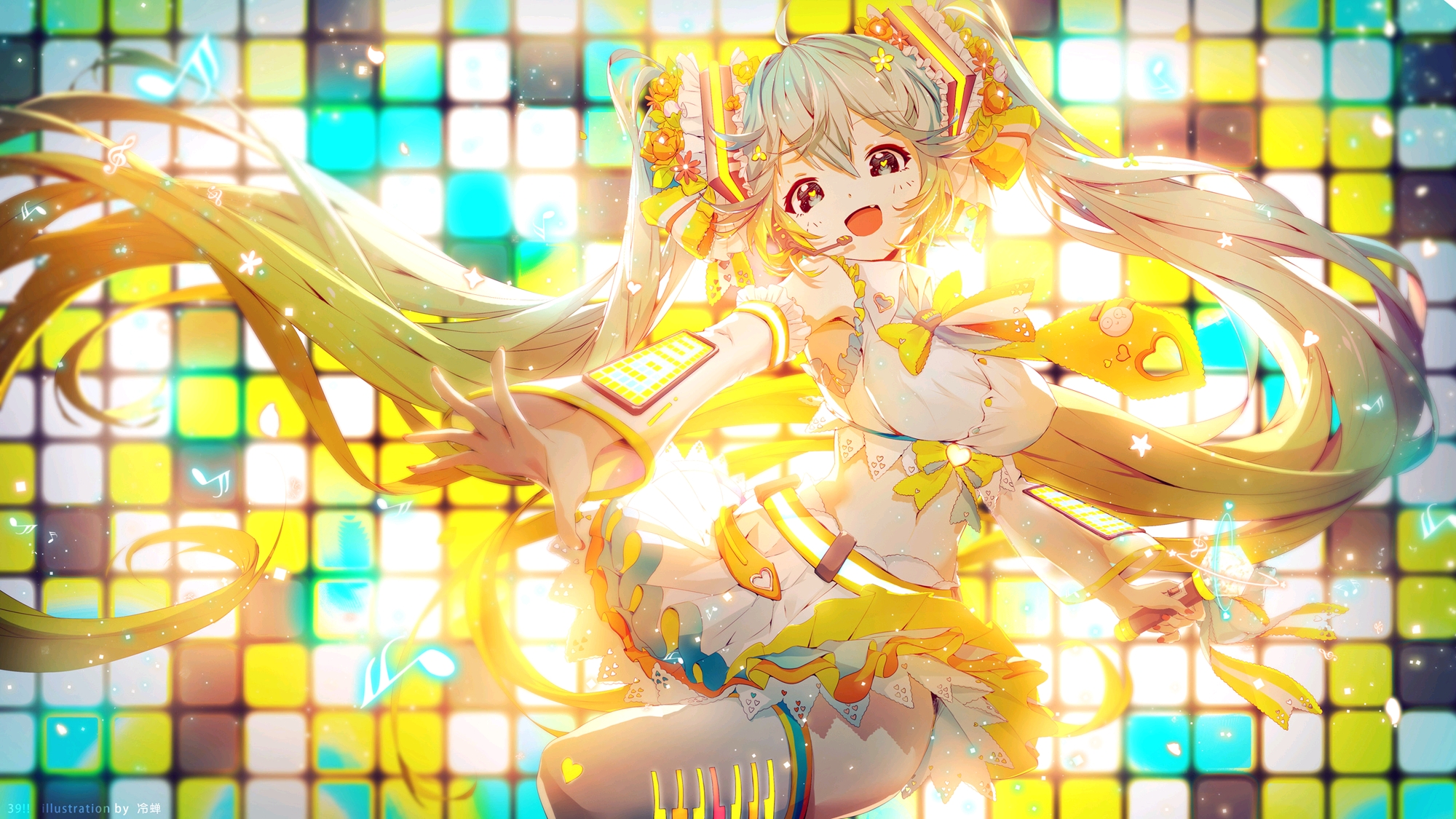 动画 动漫杂谈 初音未来美图壁纸(117) 有爱自取,拿图留赞～(^з^)