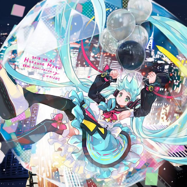 8月31日初音未来生日纪念,日本众多画师绘制初音生日贺图