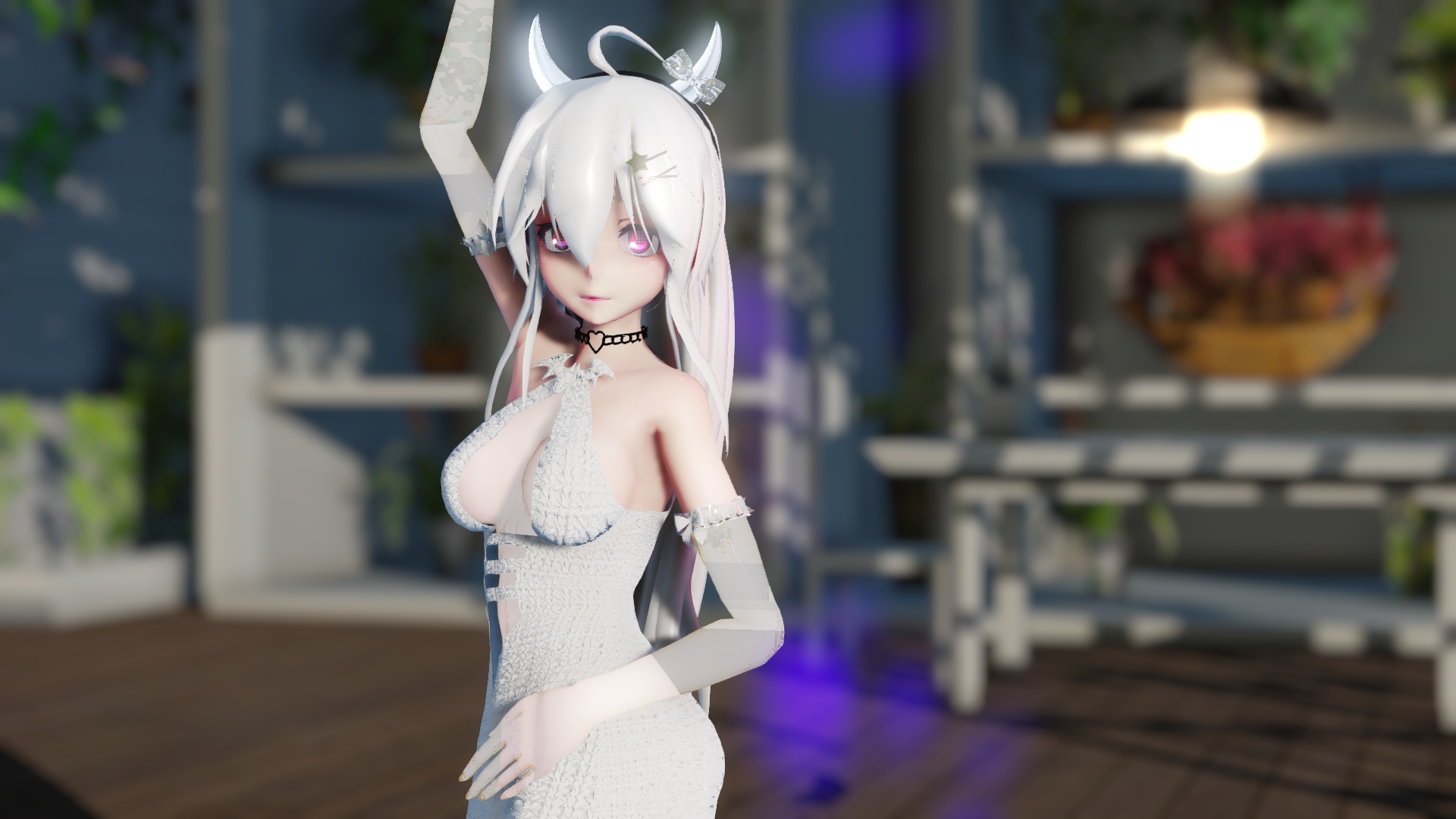 【mmd】白色吸血鬼弱音  竖屏版!