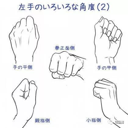 手控福利!史上最全!超实用动漫手部基础画法大合集来袭~