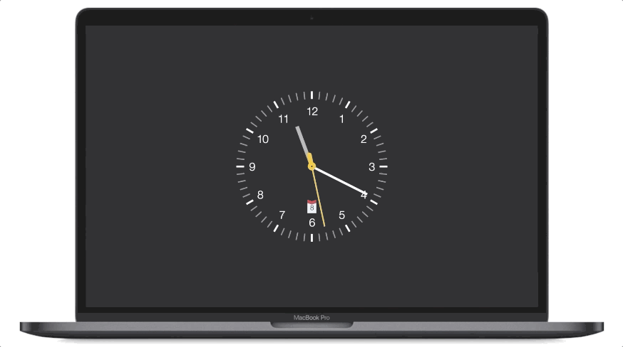 文字云时钟屏保:word clock