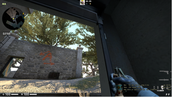 csgo死亡游乐园overpass进攻简略教学 a点