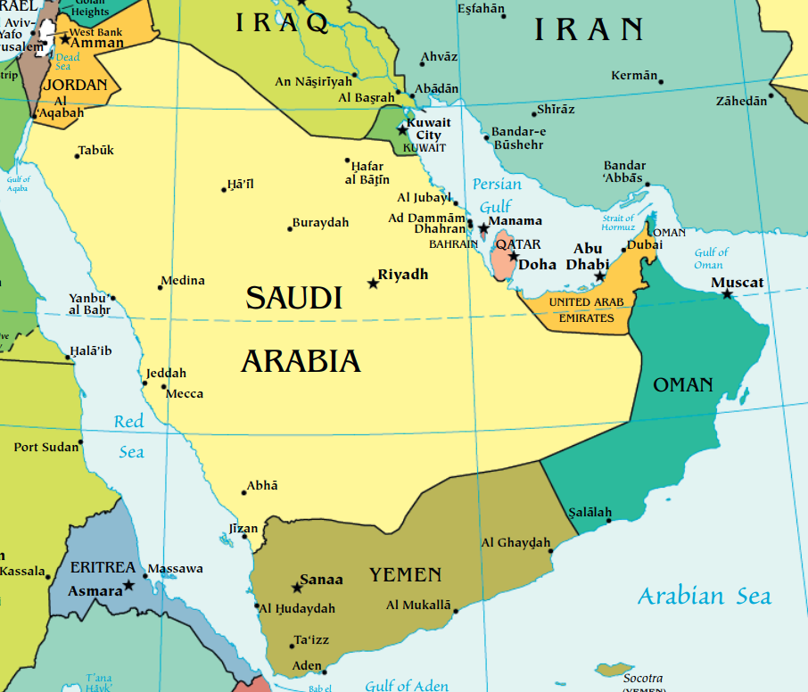 海合会(gcc)成员国均是位于波斯湾沿岸的中东产油国.