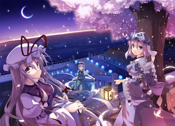 二次元头像壁纸12西行寺幽幽子