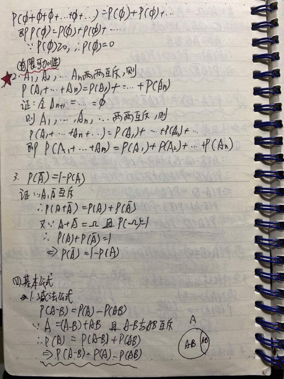 每日知识点 概率论手写稿笔记2021-4-14