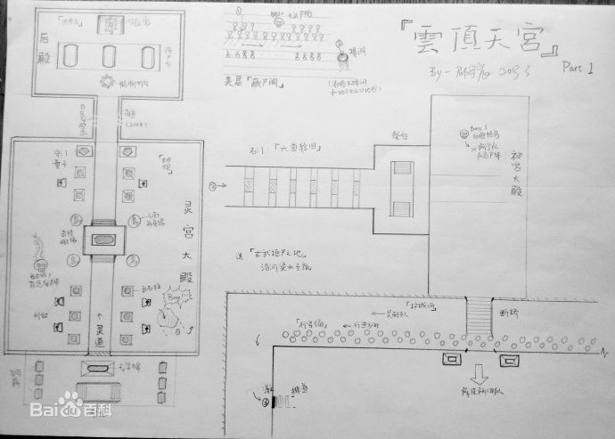 谜团开始的七星鲁王宫,拥有各类奇门遁甲的西沙海底墓及平面图,坐落在