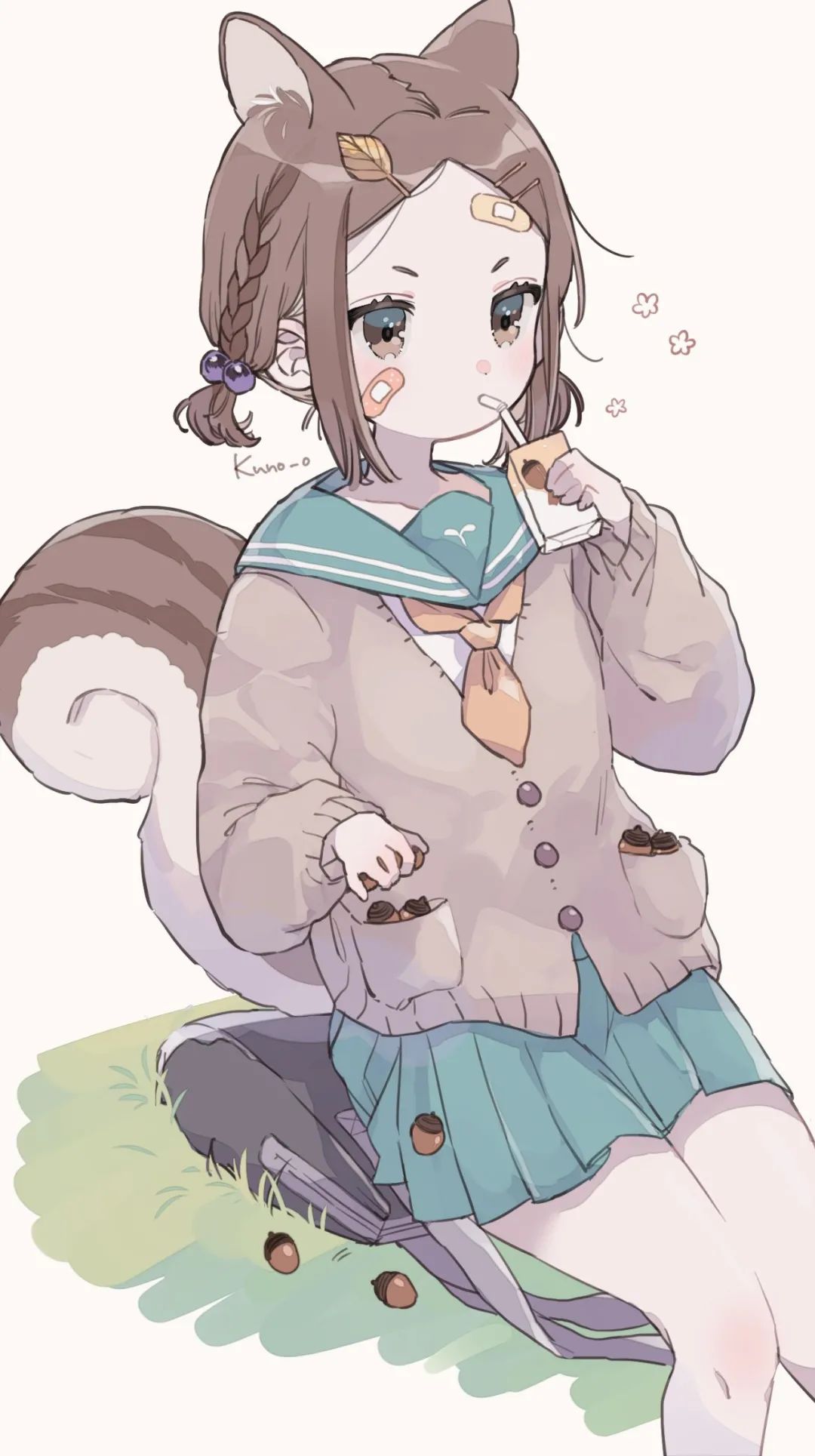 绘画参考| 小动物可爱拟人插画,兽娘系列真好看!