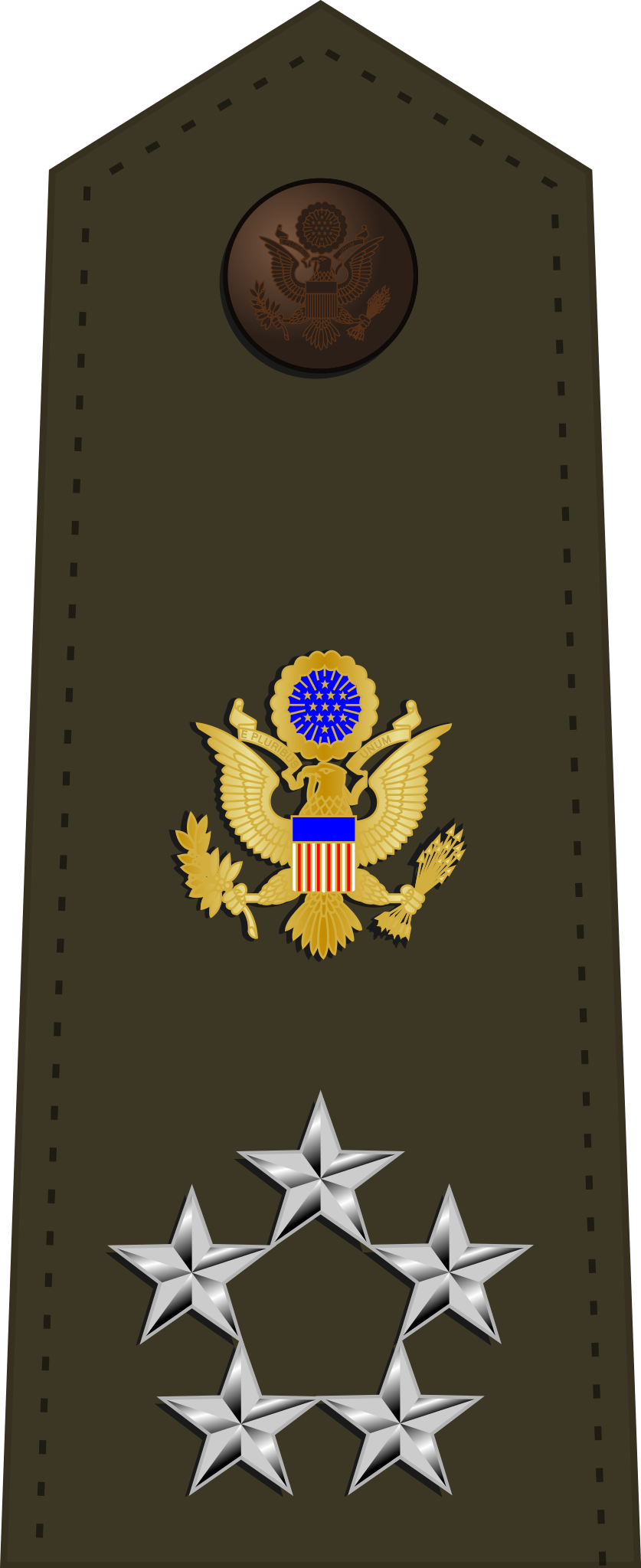 生活 日常 美国武装部队军衔 美国陆军军衔 最高军衔 特级上将,五星