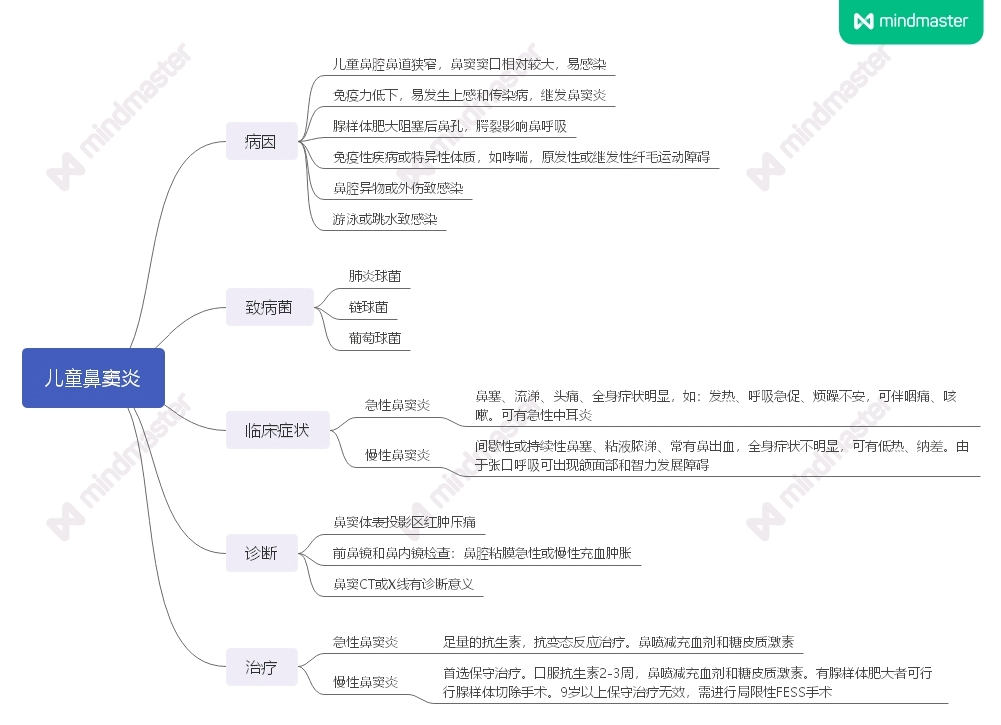 耳鼻喉思维导图