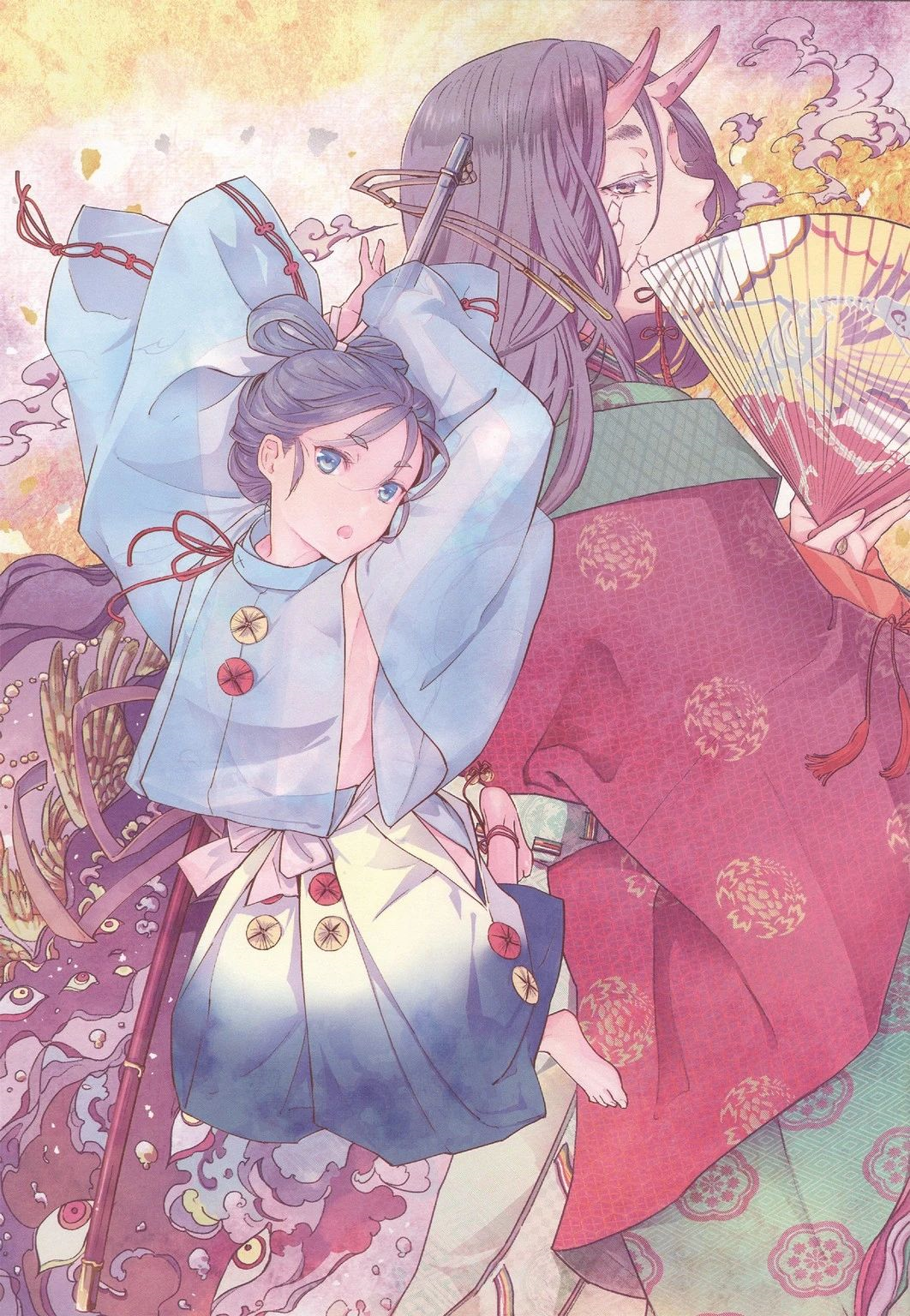 【绘画素材】160p日系插画/漫画线稿/和服 /服饰参考素材
