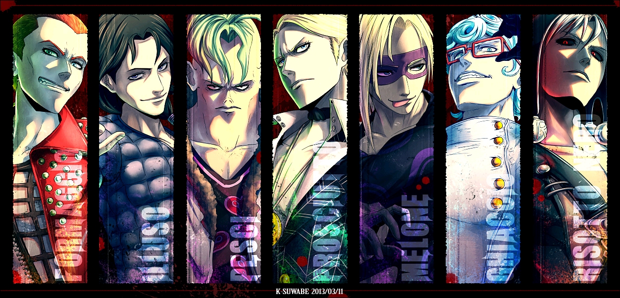 jojo第5部中关于暗杀组的壁纸