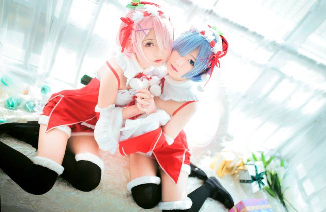 蕾姆拉姆圣诞cosplay cn:柯柯 hs怪老头