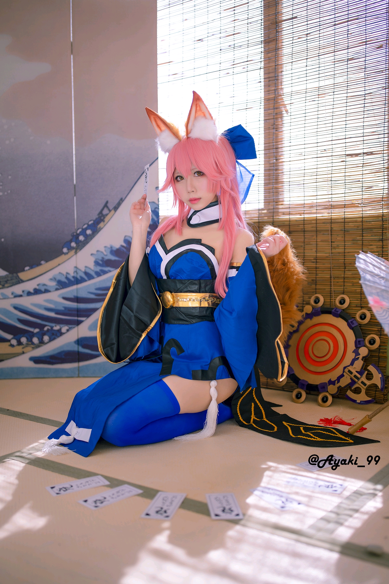 fgo同人cos〕fate/grandorder 玉藻前小姐姐换了双丝袜,你们喜欢吗