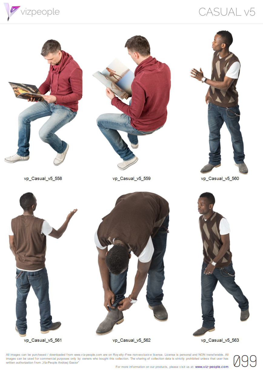 vizpeople出品:631张高品质休闲人物素材