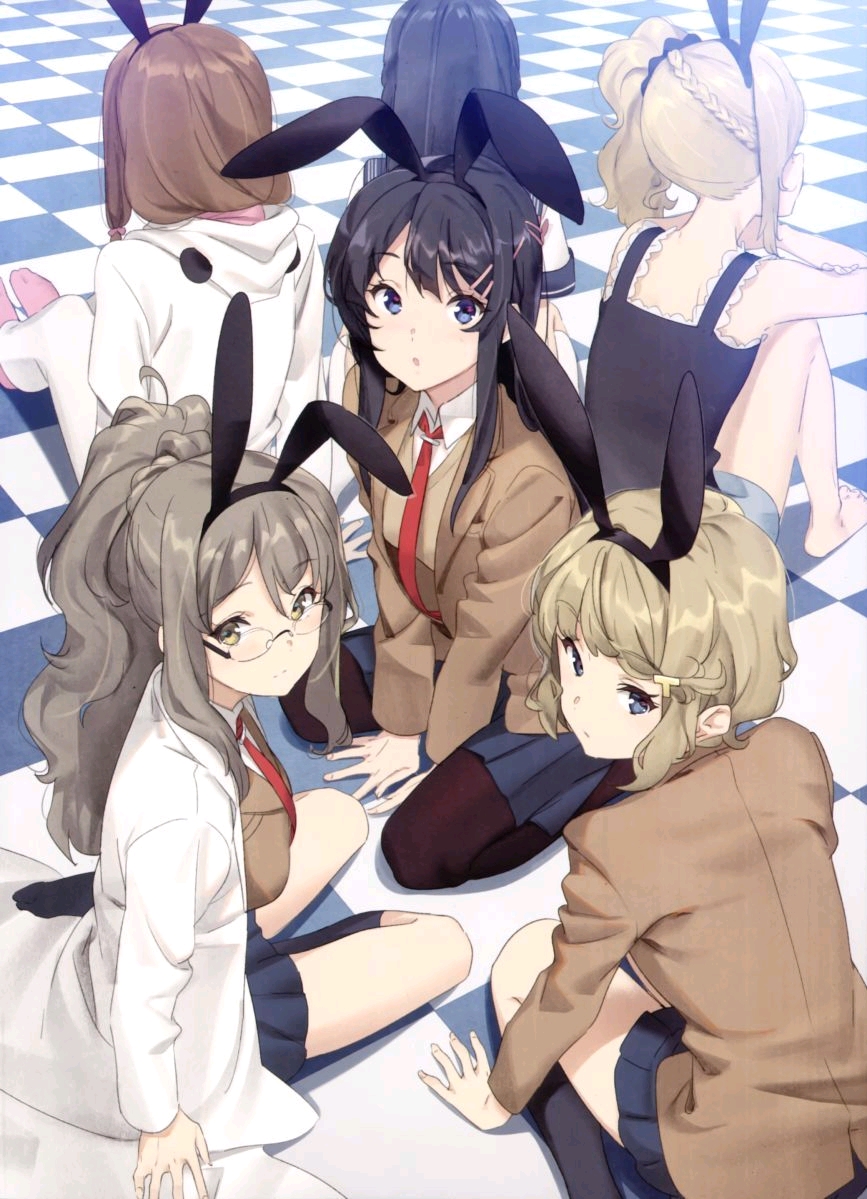 双叶理央青春猪头少年不会梦到理性小魔女的同人插画作品