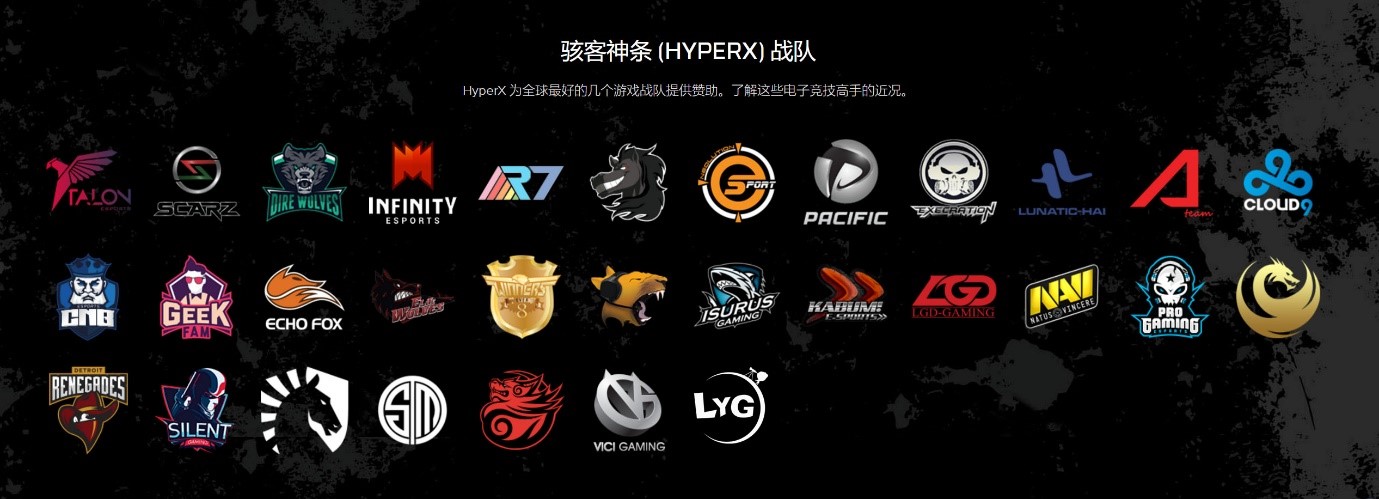 强强联手!hyperx正式赞助捞月狗电子竞技俱乐部绝地求生,堡垒之夜战队