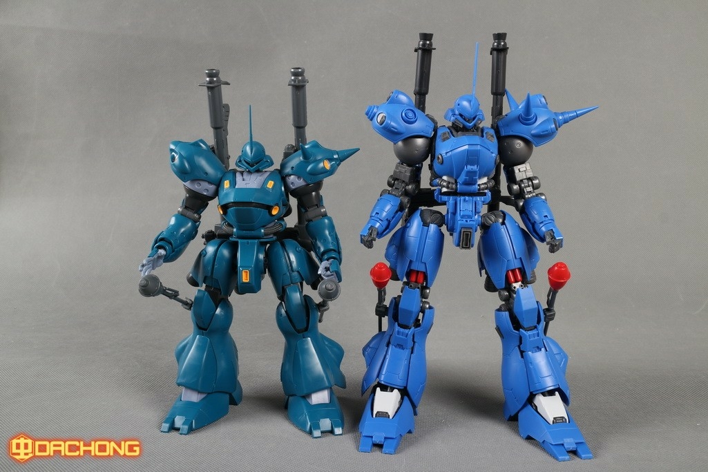 左:万代 mg 京宝梵    右:gogo mg 京宝梵改