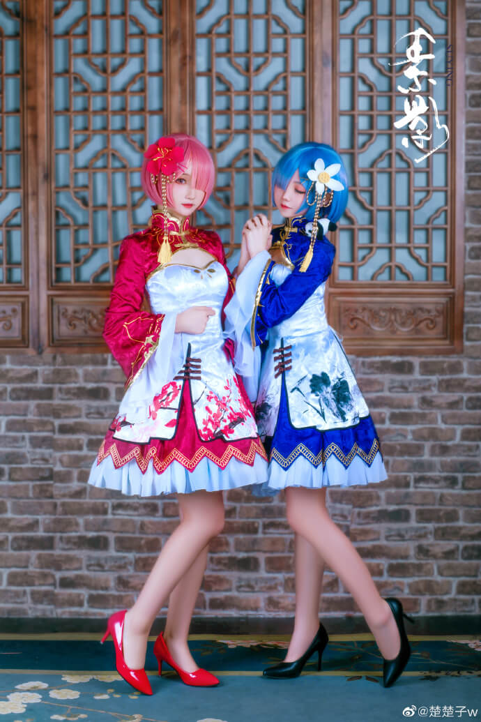 cos正片从零开始拉姆蕾姆旗袍coscn鹤祈楚楚子