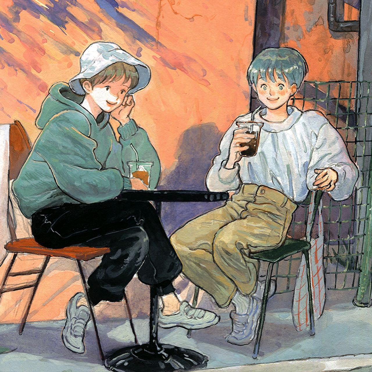 noma (south korean painter gouache on paper)搬运