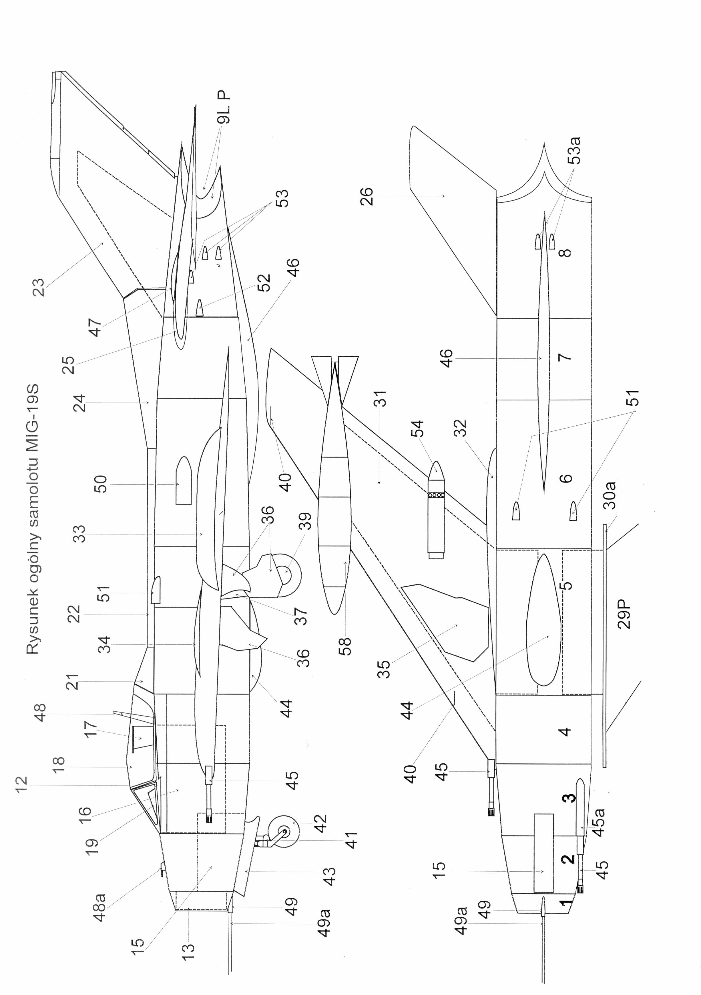 歼六纸模型图纸(gpm mig19s改图)