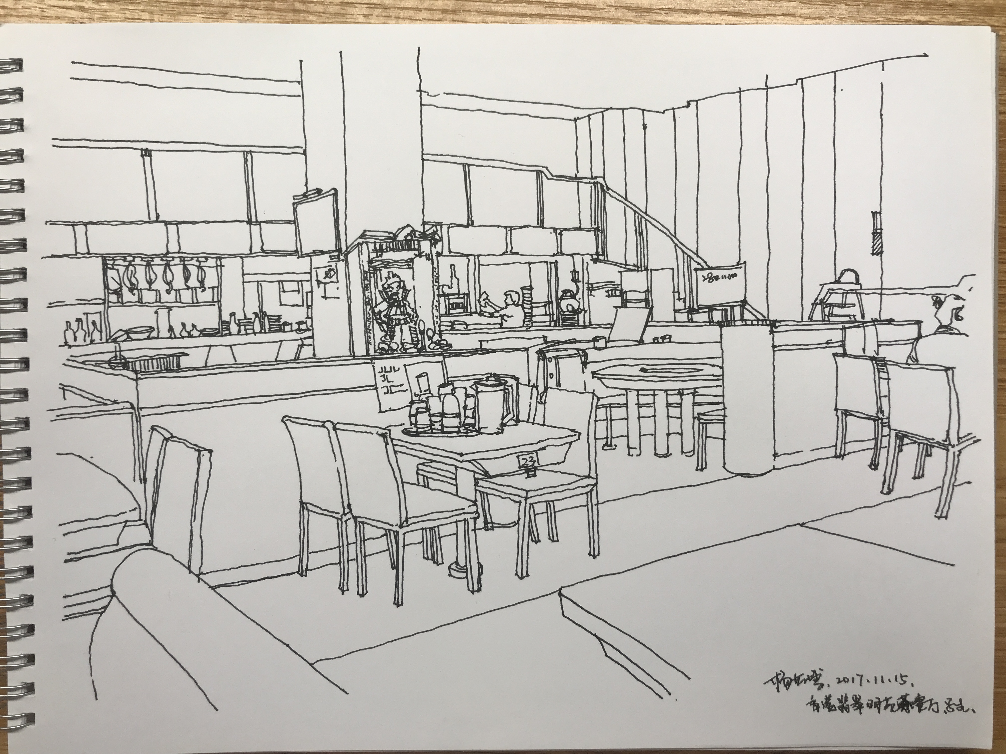 慈祥的老太太,城中村绘记内专栏,以线描形式表达人物 绘画改变生活