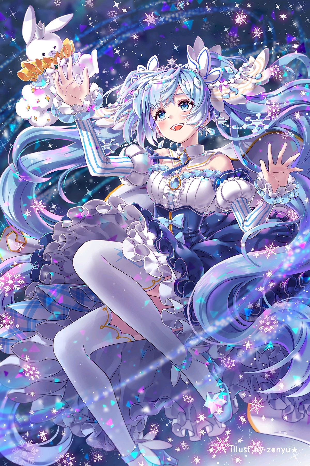 超好看的初音未来和洛天依