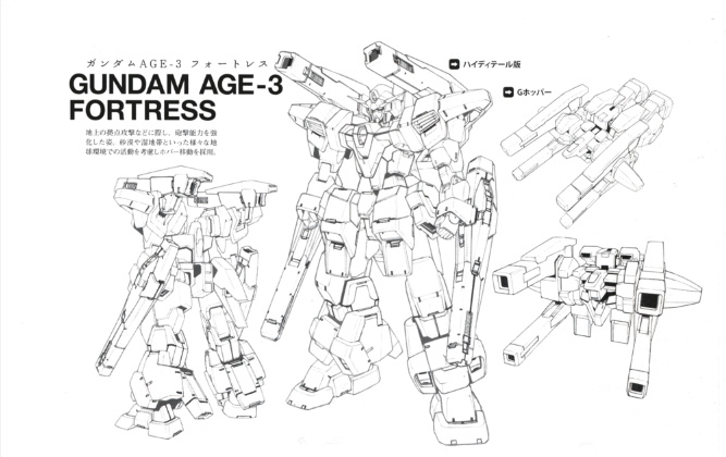 机动战士高达ageage3f高达age3堡垒型